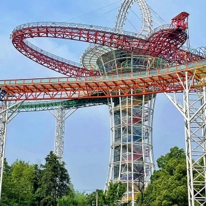 觀景臺+玻璃水滑